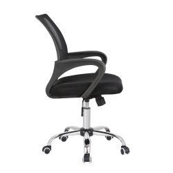 minimalistinio dizaino ofiso kėdė, ergonomiška, juodos spalvos