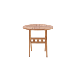 medinis apvalus stalas, rudas, medžio spalvos