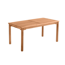 Stačiakampio formos 150 cm lauko stalas, kokybiškas, natūralaus tikmedžio