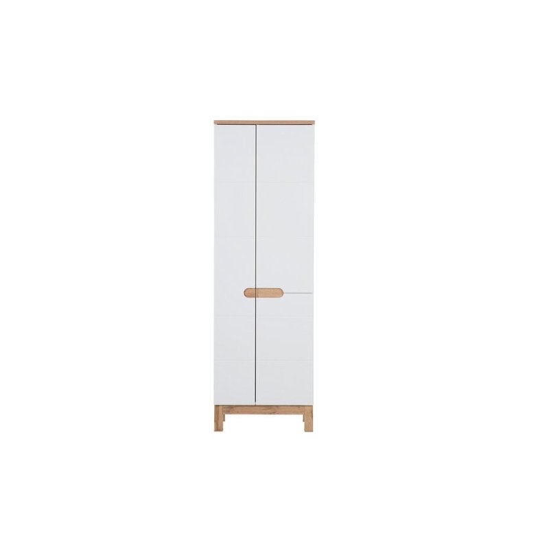 Minimalistinė vonios spintelė, medinė, blizgi