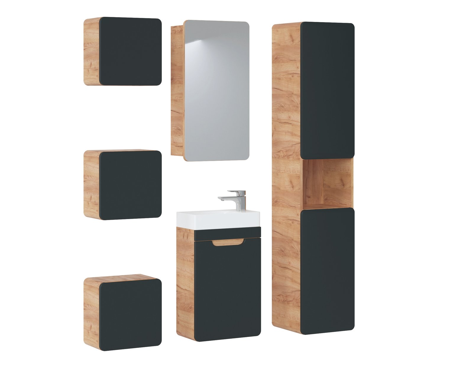 Vonios komplektas ARRAS BLACK 40