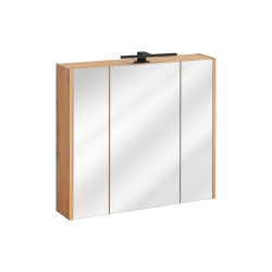 Modernus Pakabinamas veidrodis-spintelė, MADEIRA stiliaus, minimalistinis