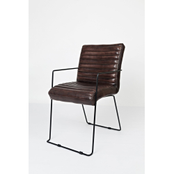 modernaus stiliaus kėdė, ergonomiška, rudos spalvos