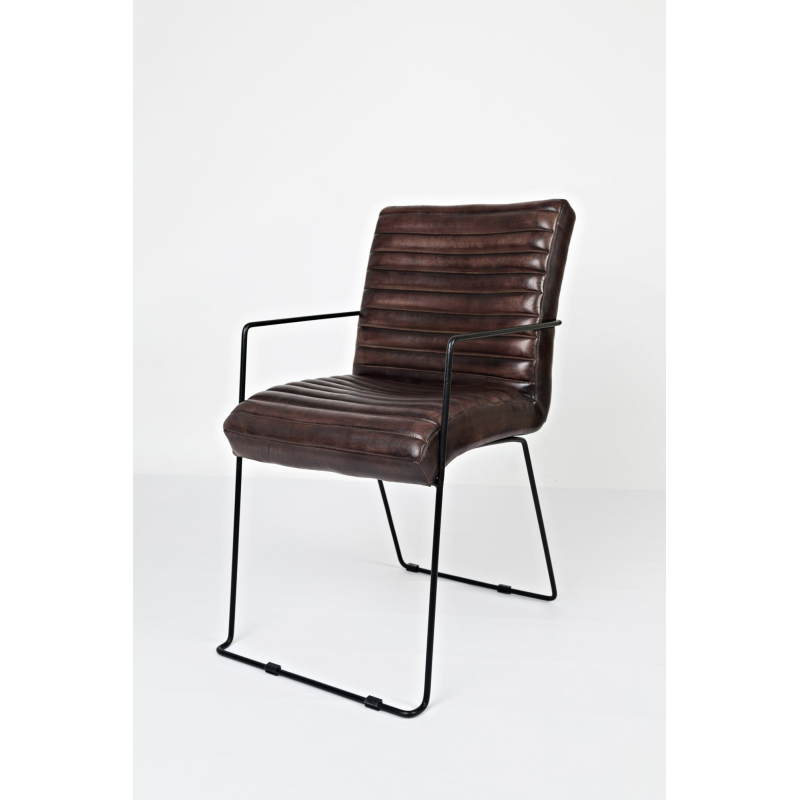 modernaus stiliaus kėdė, ergonomiška, rudos spalvos
