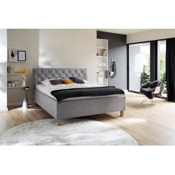 Modernaus dizaino lova, Minkšta mikropluoštinio audinio, prabangaus stiliaus 