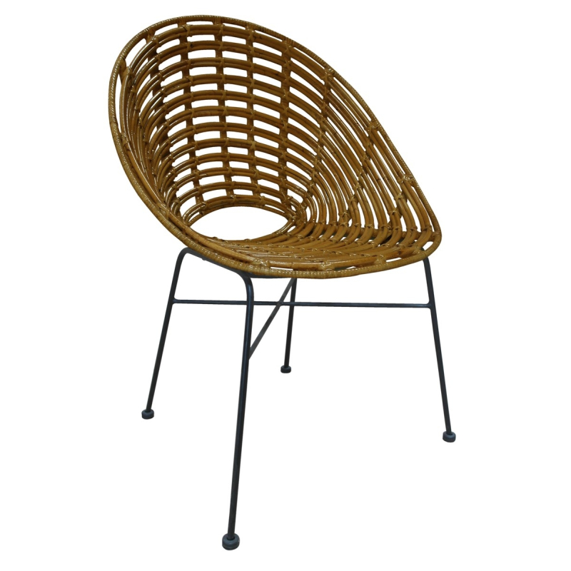 medžio spalvos kėdė, minimalistinio stiliaus, tinkanti terasai