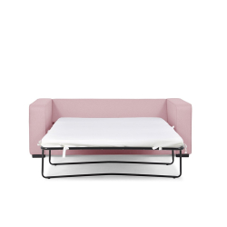 Sofa BINU, rožinė, 199x94x87 cm