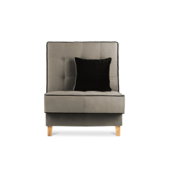 Fotelis DOZ, smėlio/rudas, 80x93x85 cm