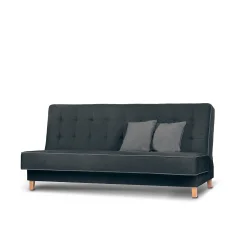 Sofa DOZ, juoda/pilka, 198x93x85 cm