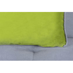 Sofa DOZ, pilka/žalia, 198x93x85 cm