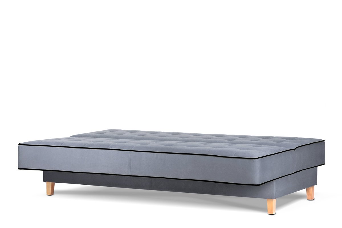 Sofa DOZ, pilka/juoda, 198x93x85 cm