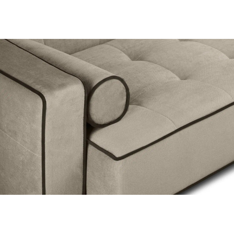 Sofa DOZ, smėlio/ruda, 223x93x85 cm