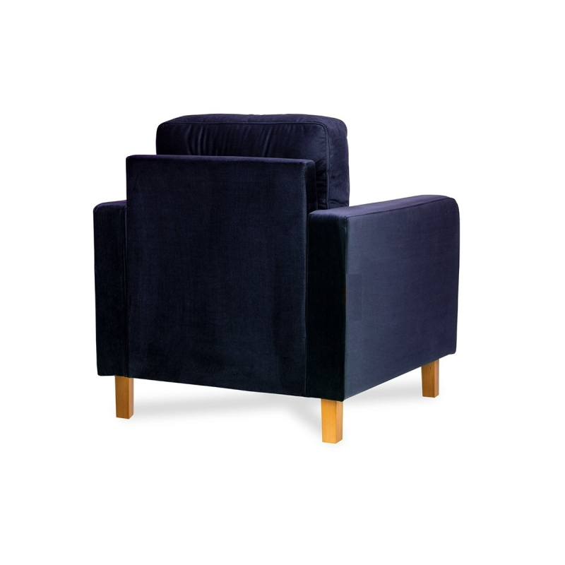 Fotelis ERIS, mėlynas, 80x75x75 cm