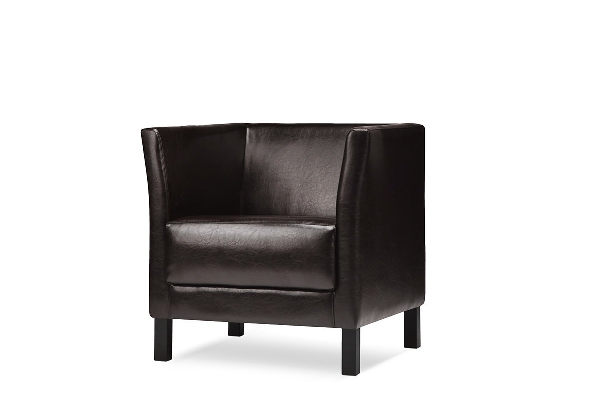 Fotelis ESPEC, tamsiai rudas, 74x67x71 cm