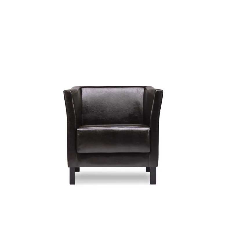Fotelis ESPEC, tamsiai rudas, 74x67x71 cm