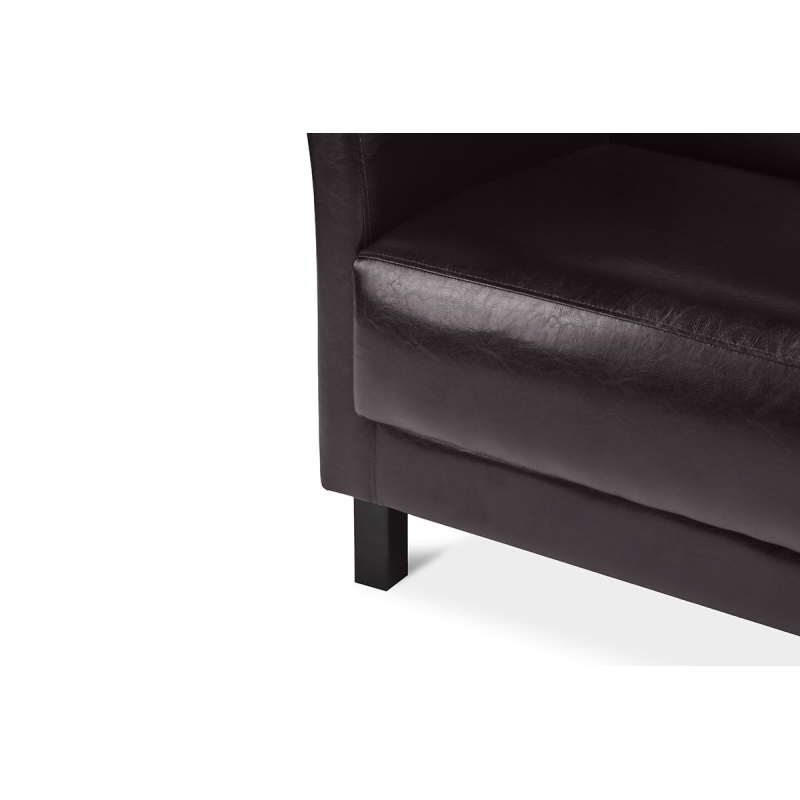 Sofa ESPEC, tamsiai ruda, 130x67x71 cm