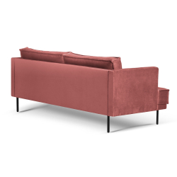 Sofa GANZ, rožinė, 196x92x84 cm