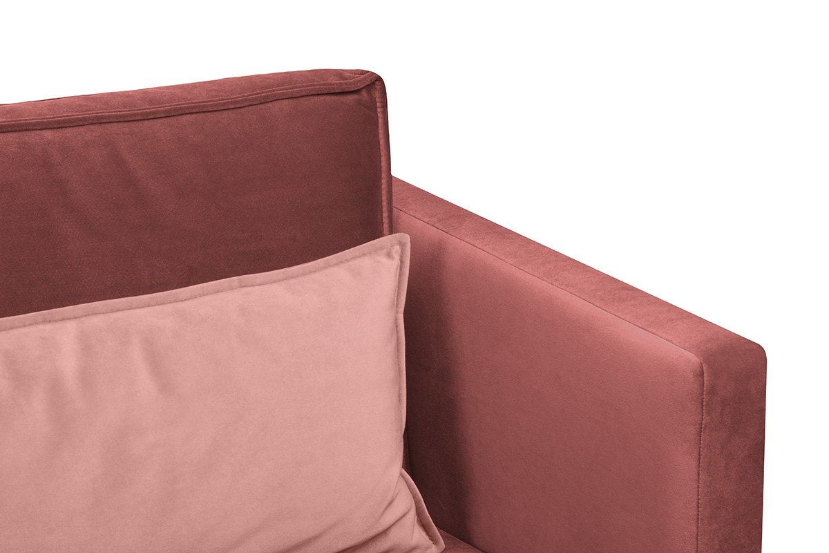 Sofa GANZ, rožinė, 196x92x84 cm
