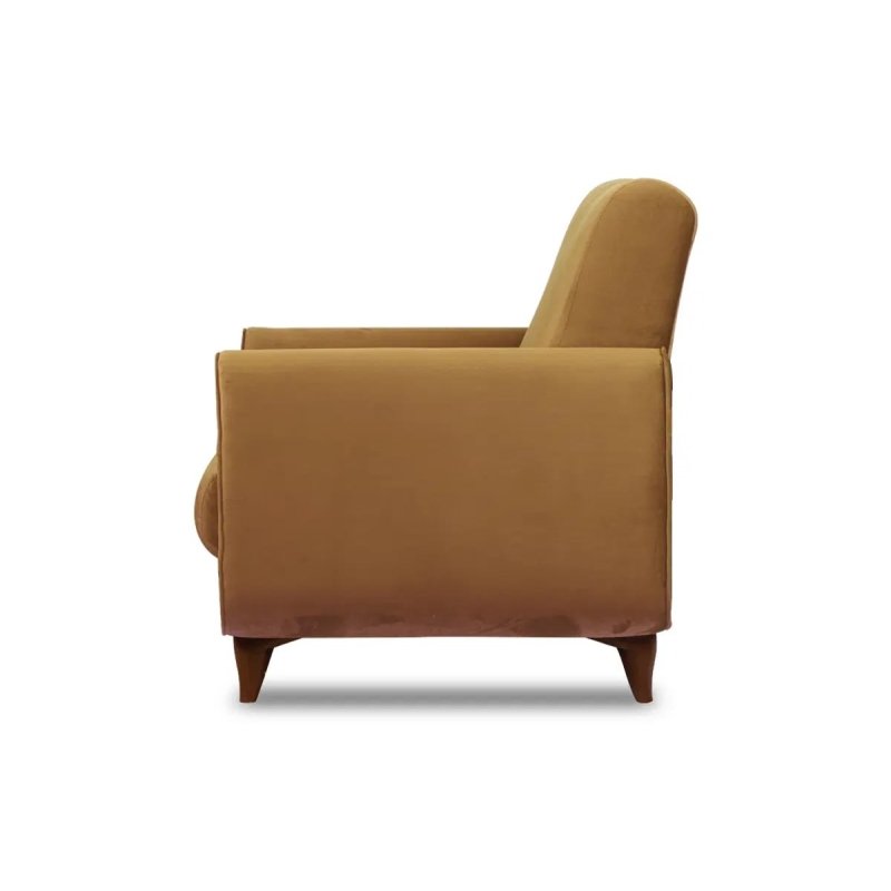 Fotelis GUSTA, rudas, 83x81x95 cm