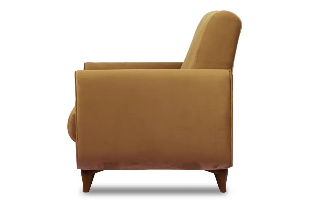Fotelis GUSTA, rudas, 83x81x95 cm