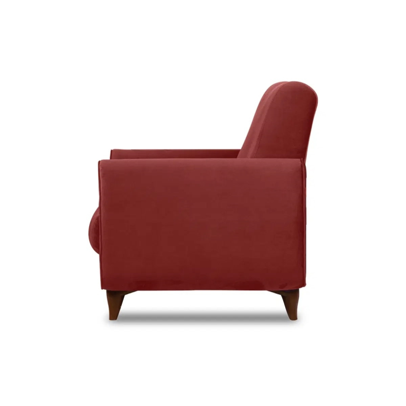 Fotelis GUSTA, raudonas, 83x81x95 cm
