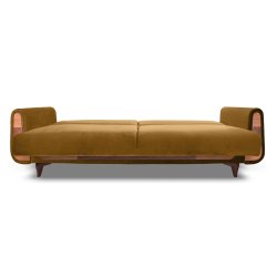 Sofa GUSTA, ruda, 230x98x98 cm