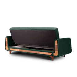 Sofa GUSTA, žalia, 230x98x98 cm