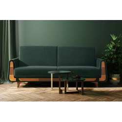 Sofa GUSTA, žalia, 230x98x98 cm