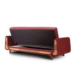 Sofa GUSTA, raudona, 230x98x98 cm