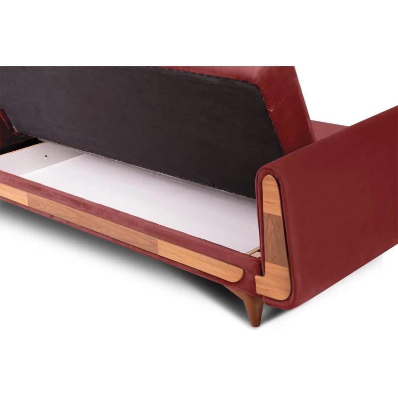 Sofa GUSTA, raudona, 230x98x98 cm