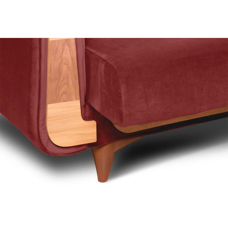 Sofa GUSTA, raudona, 230x98x98 cm