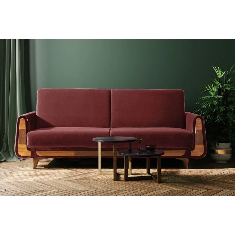 Sofa GUSTA, raudona, 230x98x98 cm