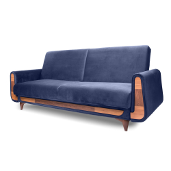 Sofa GUSTA, mėlyna, 230x98x98 cm