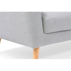 Sofa HAMI, šviesiai pilka, 192x90x83 cm