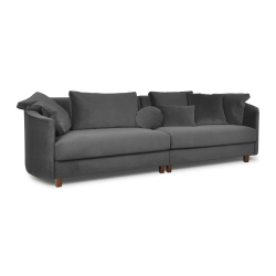Sofa JUNA, pilka, 268x102x89 cm