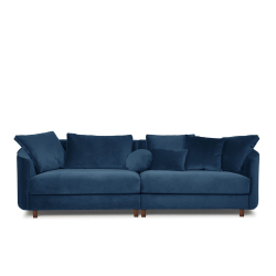 Sofa JUNA, mėlyna, 268x102x89 cm
