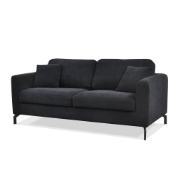 Sofa KAPA, juoda, 190x88x85 cm