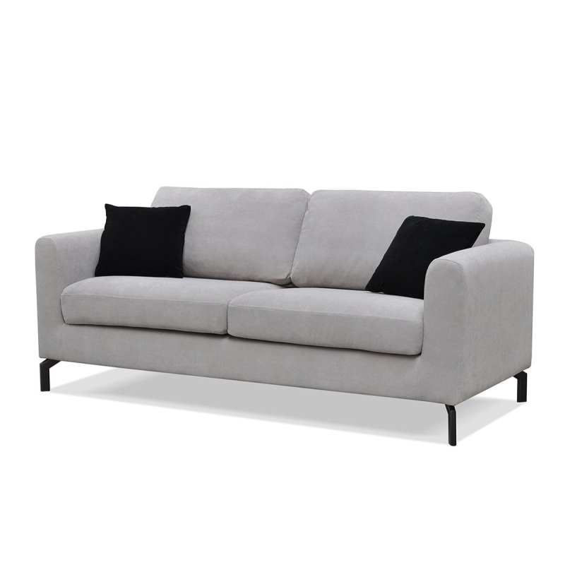 Sofa KAPA, šviesiai pilka, 190x88x85 cm