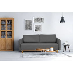 Sofa MARI, tamsiai pilka, 224x93x92 cm