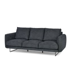 Sofa MINU, tamsiai pilka, 217x96x88 cm