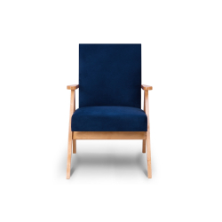 Fotelis NASE, mėlynas, 60x75x90 cm