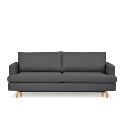 Sofa NEBO, tamsiai pilka, 224x100x92 cm