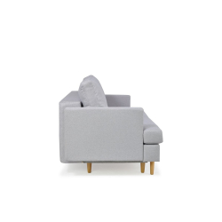 Sofa NEBO, šviesiai pilka, 224x100x92 cm