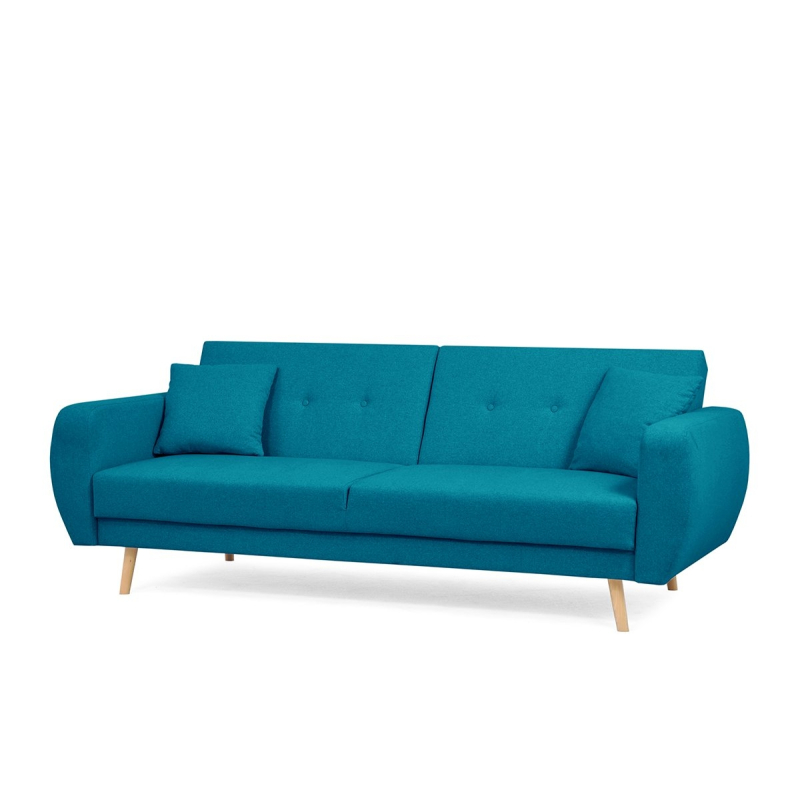 Sofa PIKU, mėlyna, 222x91x88 cm