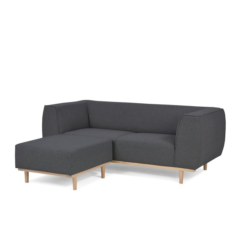 Sofa PUMA, tamsiai pilka, 187x84x70 cm