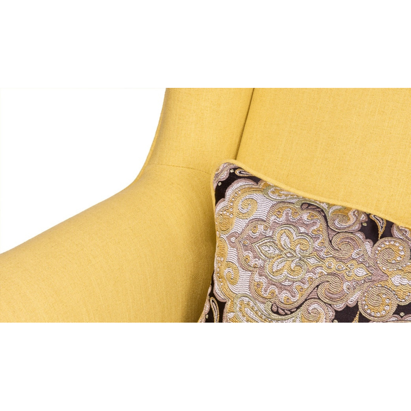 Fotelis STRAL, geltonas, 82x80x108 cm