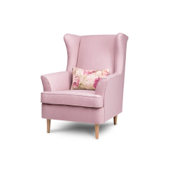 Fotelis STRAL, rožinis, 82x80x108 cm