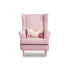Fotelis STRAL, rožinis, 82x80x108 cm