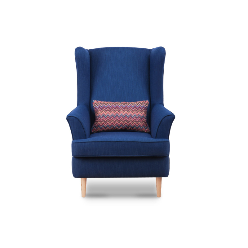Fotelis STRAL, mėlynas, 82x80x108 cm