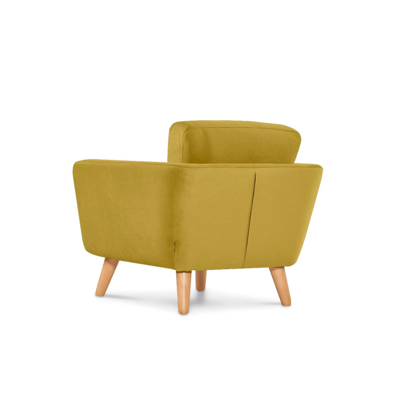 Fotelis TAGO, geltonas, 86x88x80 cm